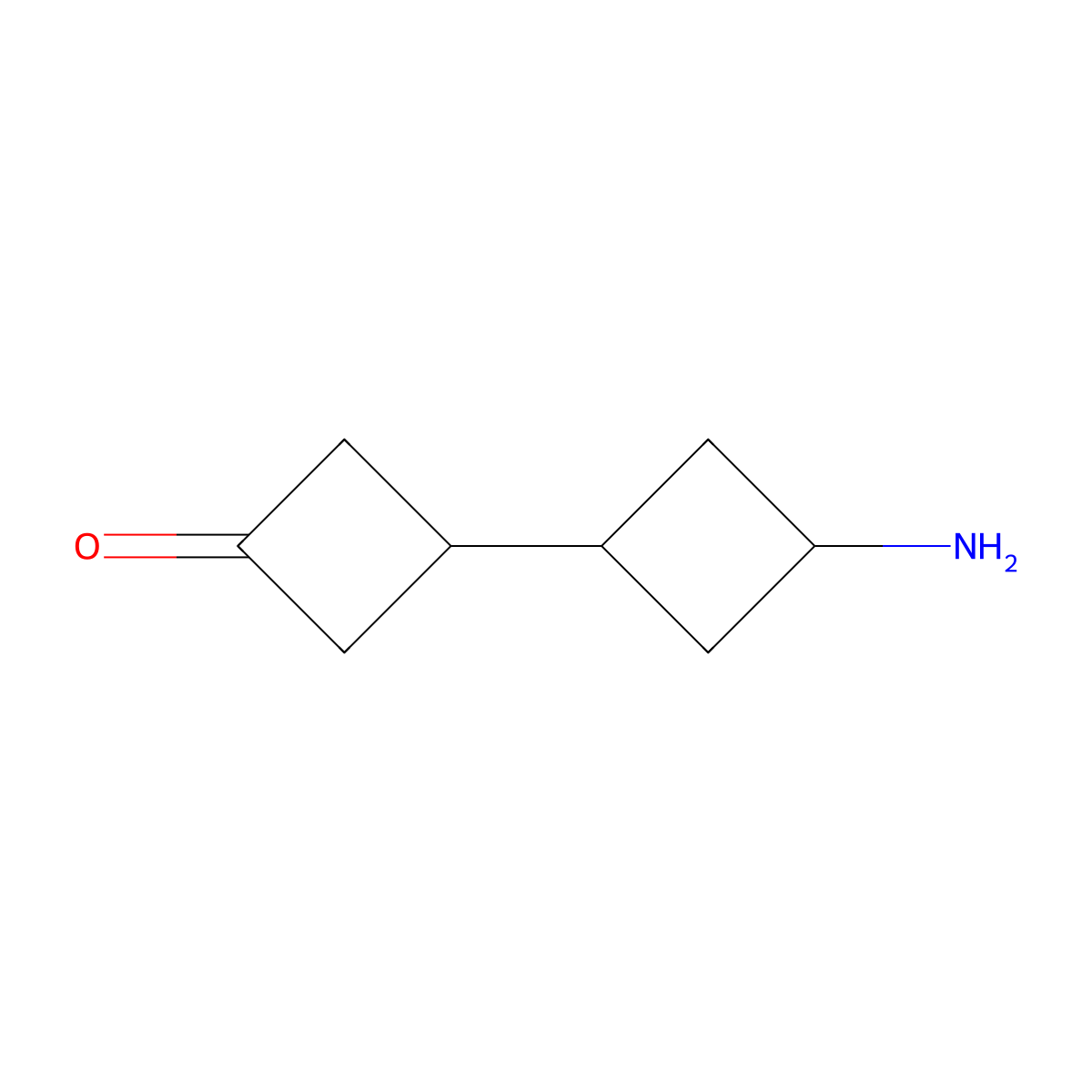 3'-Amino-[1,1'-bi(cyclobutane)]-3-one molecular structure, CAS 2920131-81-1