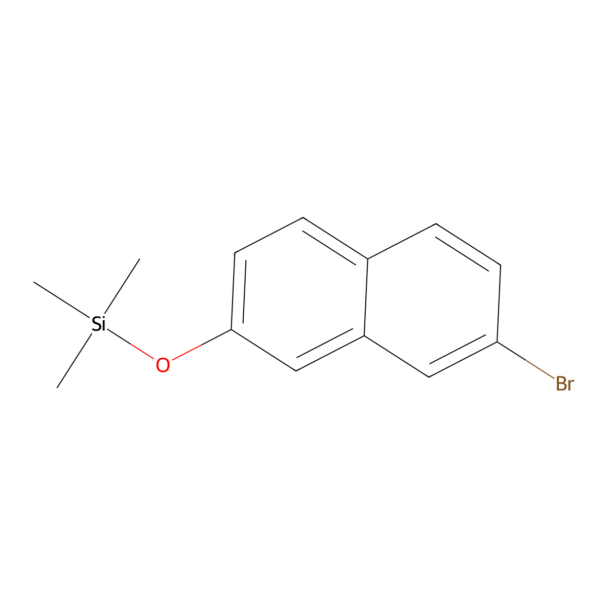 [(7-Bromonaphthalen-2-yl)oxy]trimethylsilane molecular structure, CAS 2920132-17-6