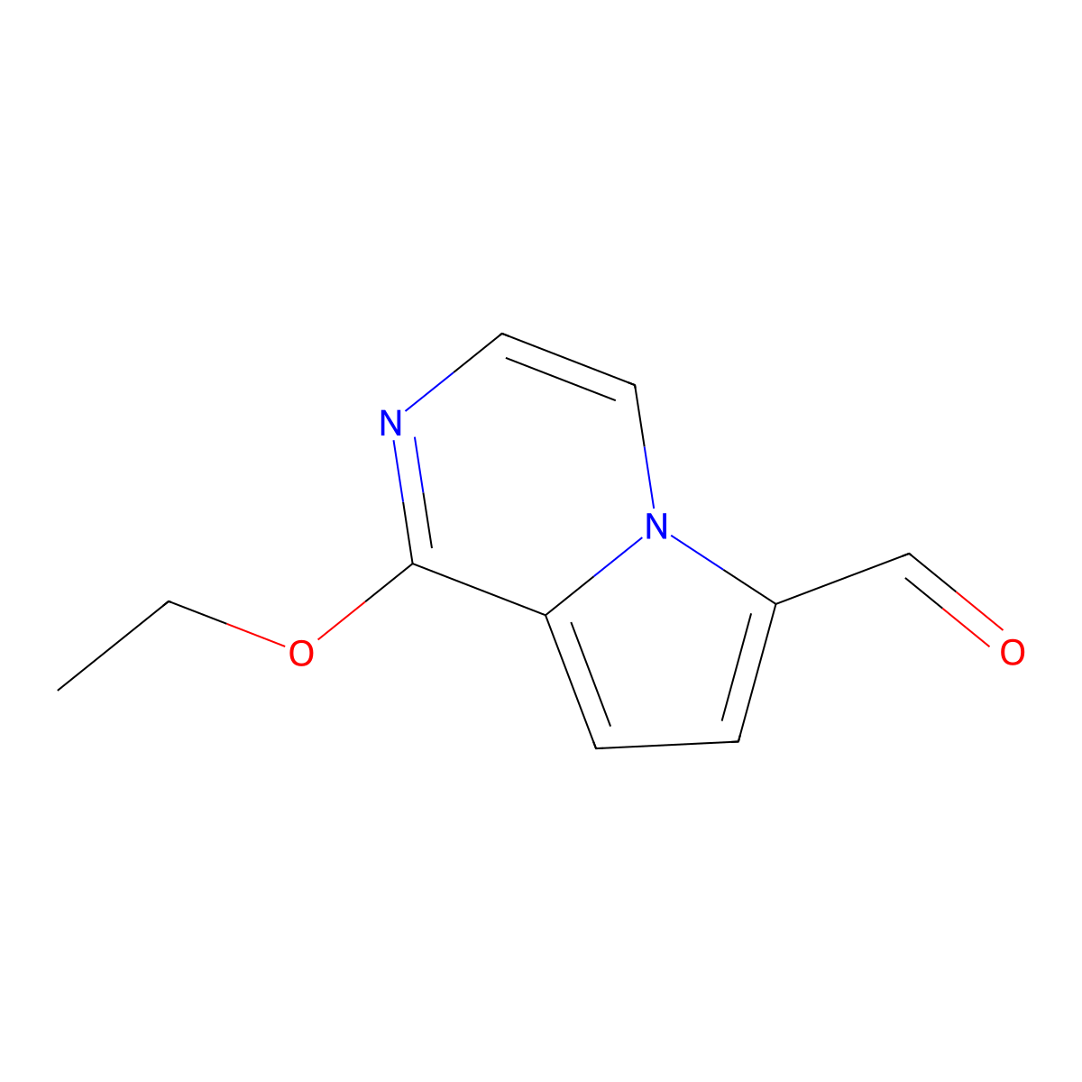 1-Ethoxypyrrolo[1,2-a]pyrazine-6-carbaldehyde molecular structure, CAS 2920133-18-0