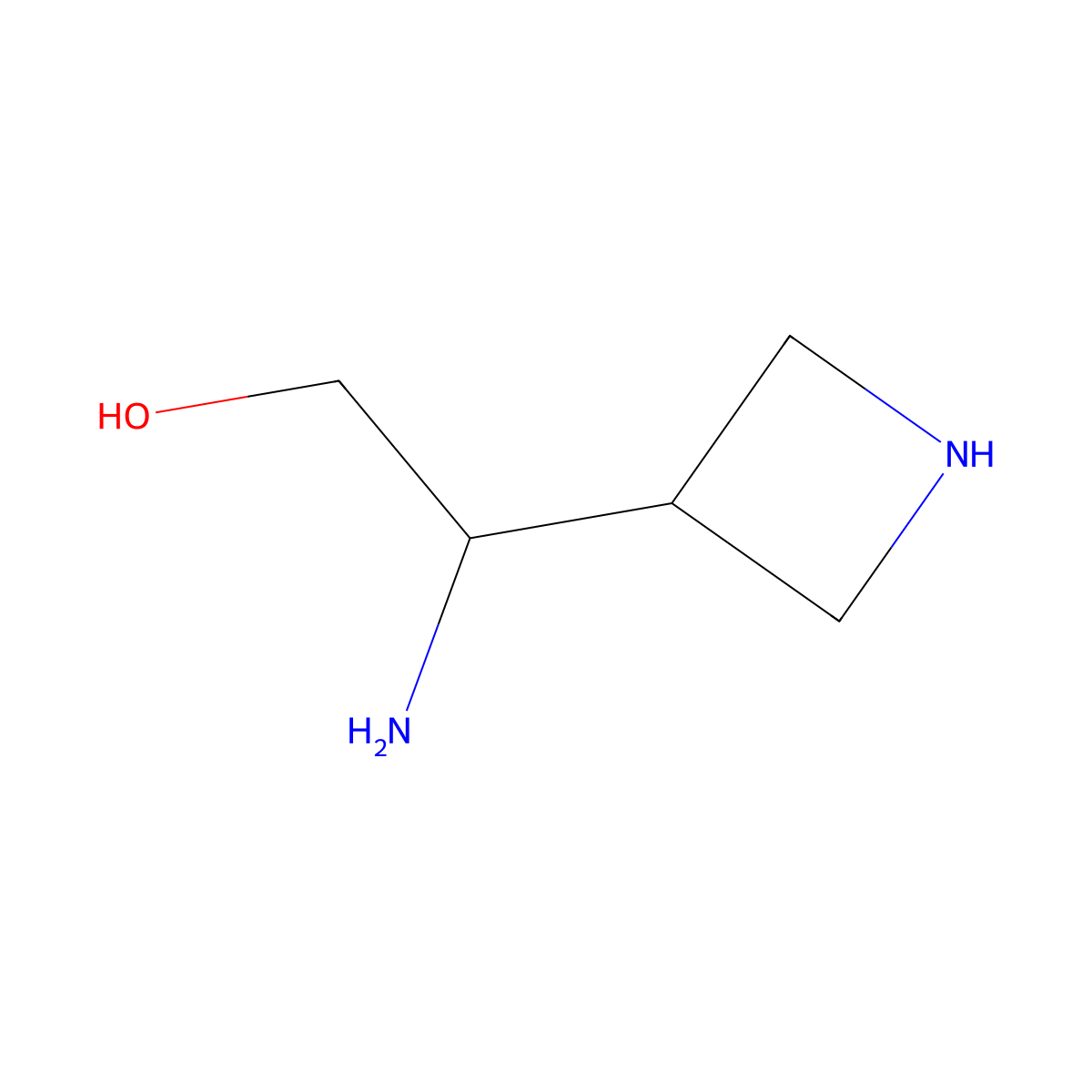 2-Amino-2-(azetidin-3-yl)ethan-1-ol molecular structure, CAS 2920133-67-9