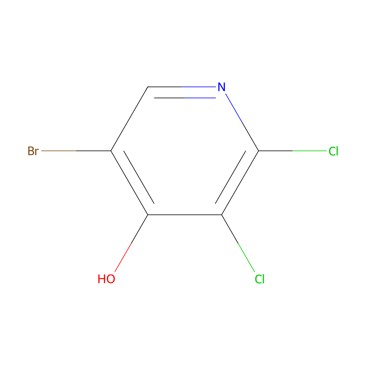5-Bromo-2,3-dichloropyridin-4-ol molecular structure, CAS 2920133-84-0