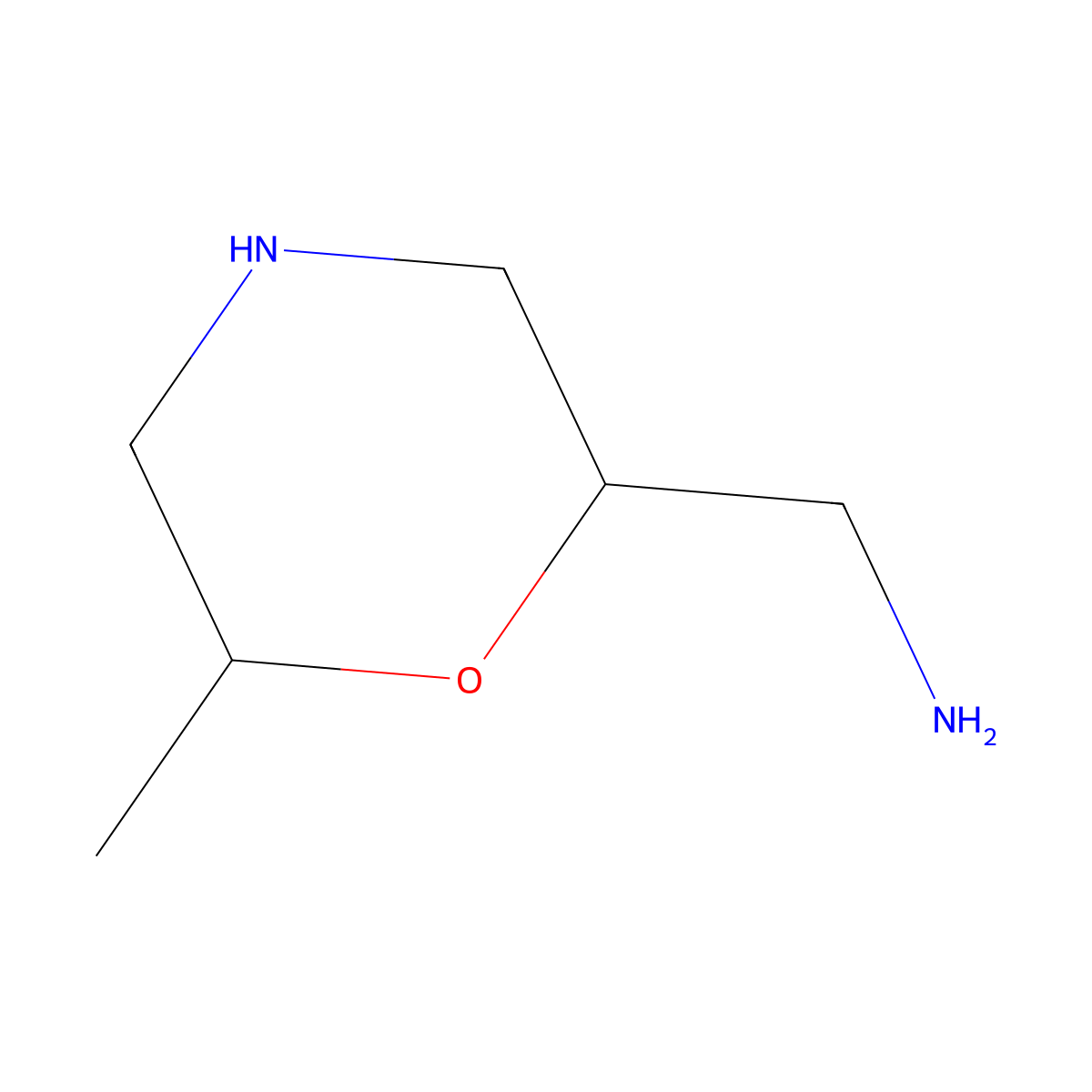 1-(6-Methylmorpholin-2-yl)methanamine molecular structure, CAS 2920134-61-6
