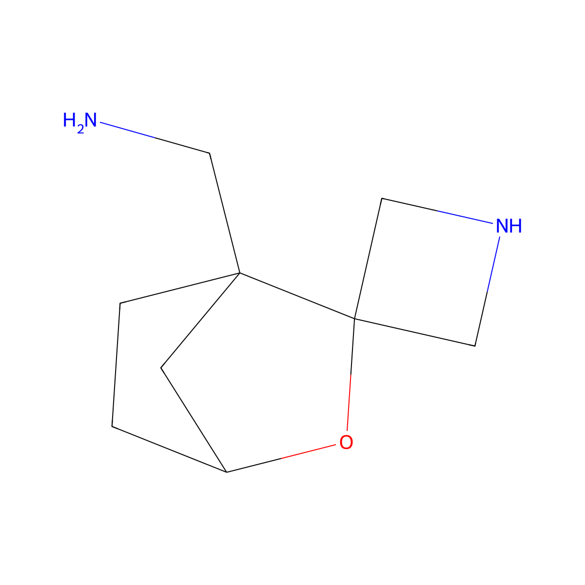 1-{3'-Oxaspiro[azetidine-3,2'-bicyclo[2.2.1]heptan]-1'-yl}methanamine molecular structure, CAS 2920134-88-7