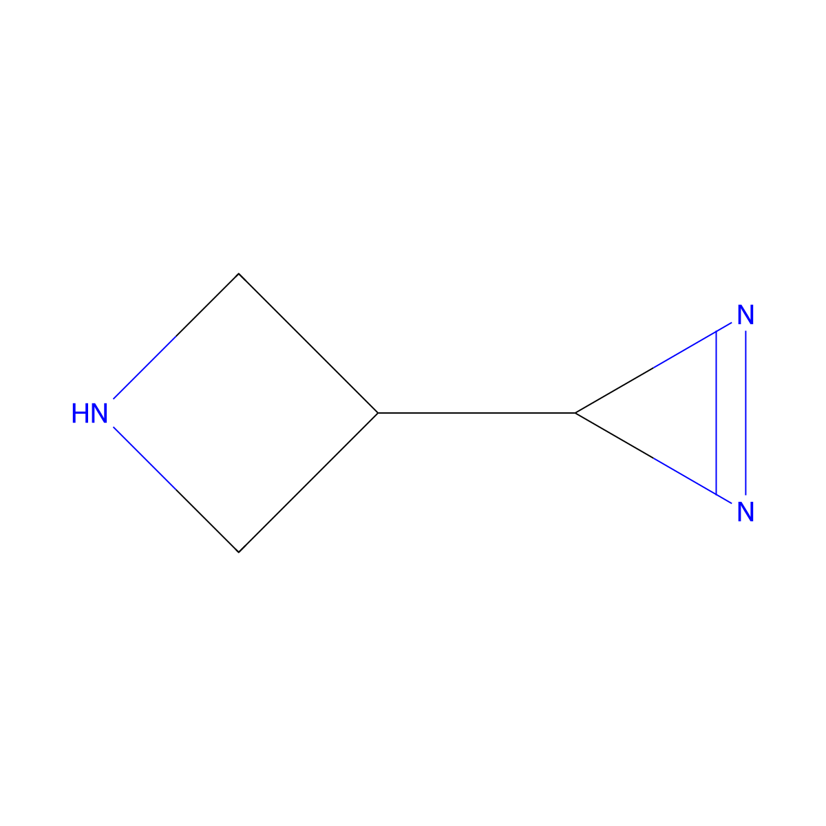 3-(3H-diazirin-3-yl)azetidine molecular structure, CAS 2920135-66-4