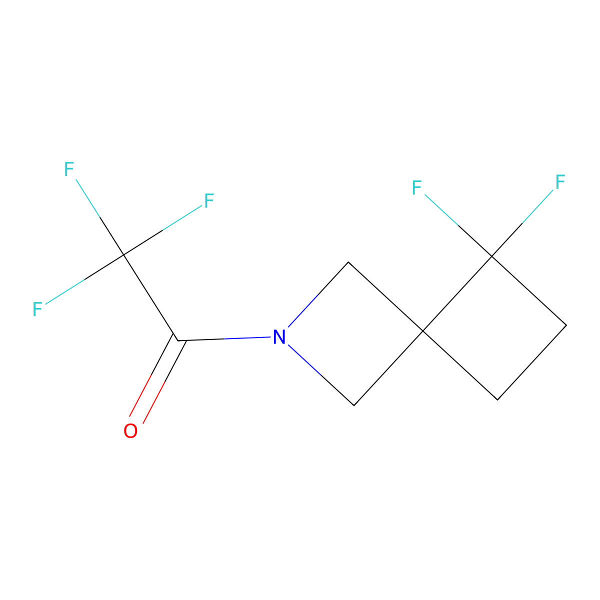 1-{5,5-Difluoro-2-azaspiro[3.3]heptan-2-yl}-2,2,2-trifluoroethan-1-one molecular structure, CAS 2920136-92-9