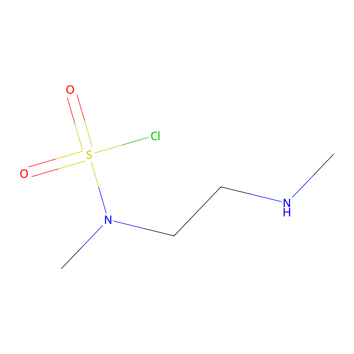 N-methyl-N-[2-(methylamino)ethyl]sulfamoyl chloride molecular structure, CAS 2920137-23-9