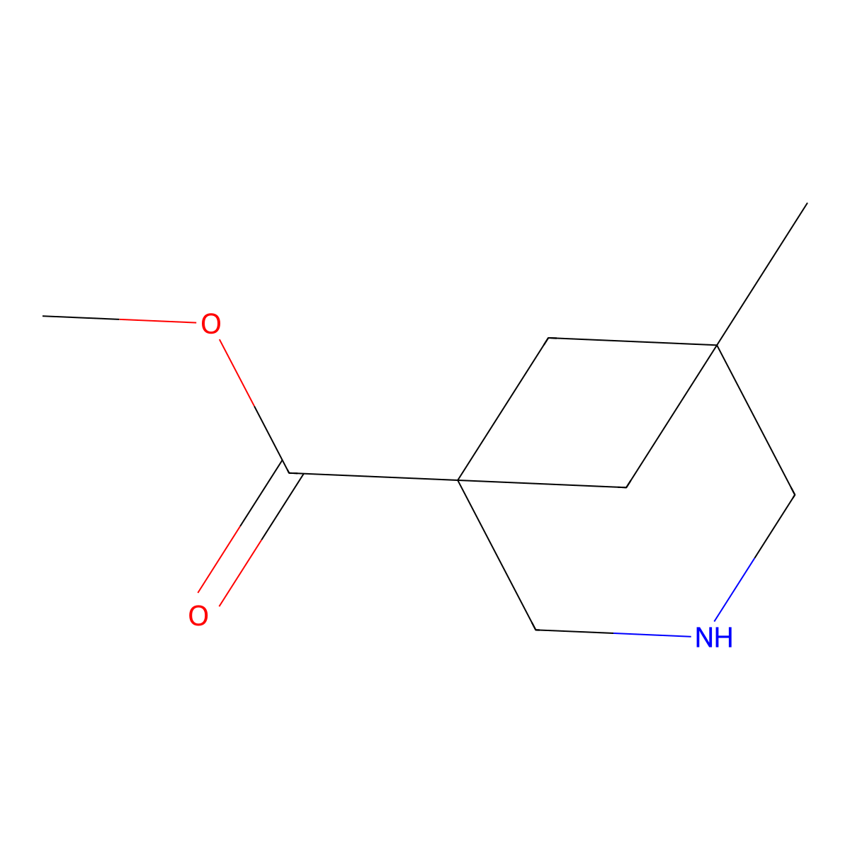 Methyl 5-methyl-3-azabicyclo[3.1.1]heptane-1-carboxylate molecular structure, CAS 2920137-58-0