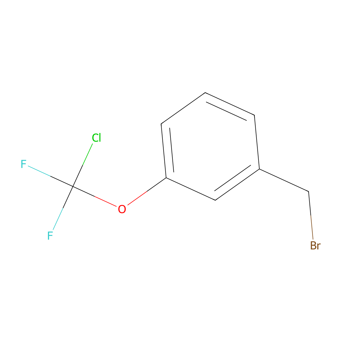 1-(Bromomethyl)-3-(chlorodifluoromethoxy)benzene molecular structure, CAS 2920139-46-2