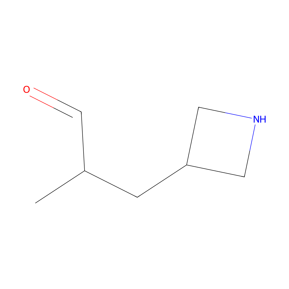 3-(Azetidin-3-yl)-2-methylpropanal molecular structure, CAS 2920139-61-1