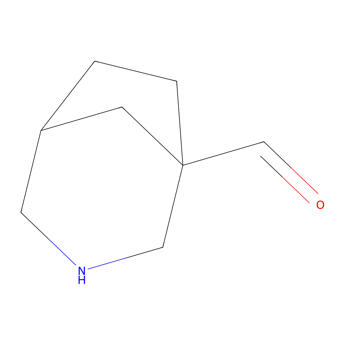 3-Azabicyclo[3.2.1]octane-1-carbaldehyde molecular structure, CAS 2920139-97-3