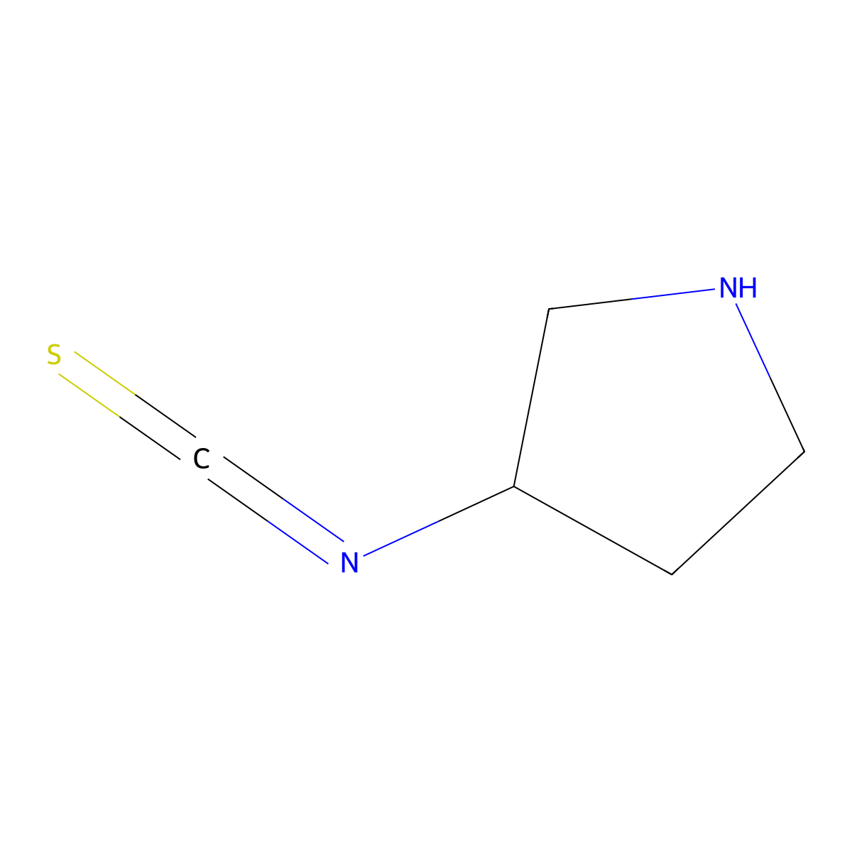 3-Isothiocyanatopyrrolidine molecular structure, CAS 2920140-39-0