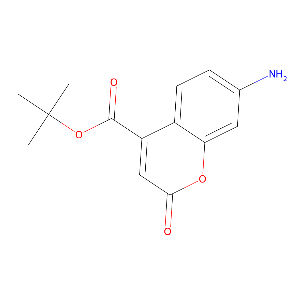 tert-butyl 7-amino-2-oxo-2H-chromene-4-carboxylate molecular structure, CAS 2920140-41-4