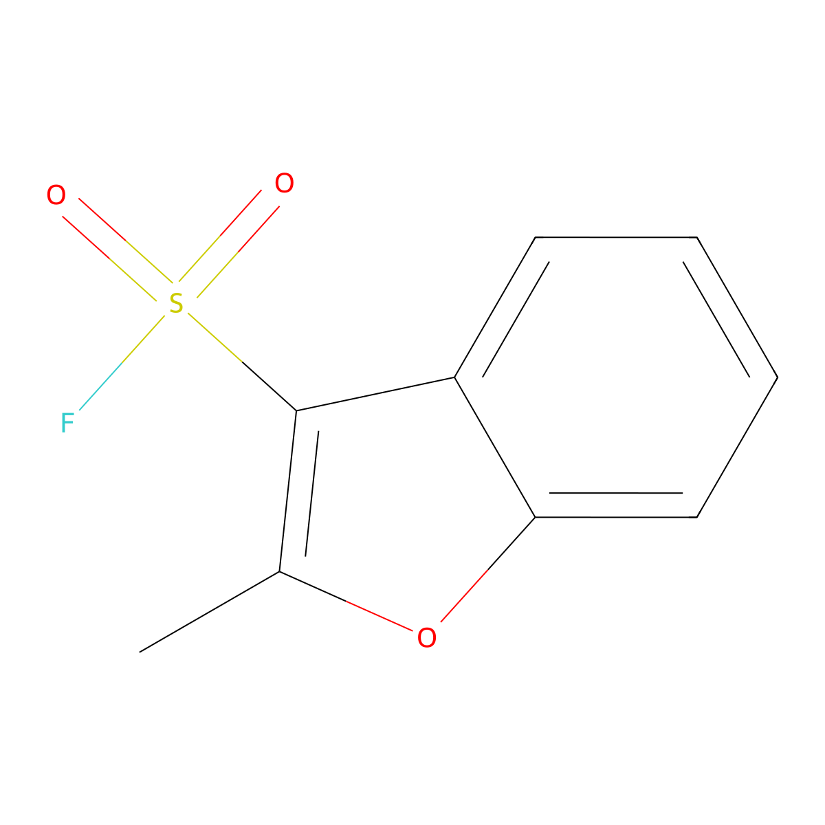 2-Methyl-1-benzofuran-3-sulfonyl fluoride molecular structure, CAS 2920140-45-8