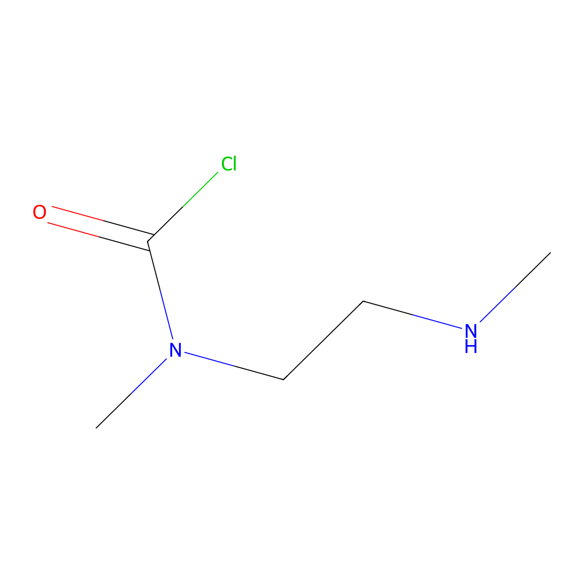 N-methyl-N-[2-(methylamino)ethyl]carbamoyl chloride molecular structure, CAS 2920140-47-0