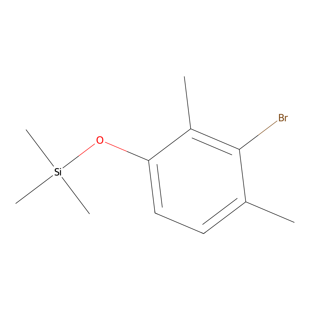 (3-Bromo-2,4-dimethylphenoxy)trimethylsilane molecular structure, CAS 2920140-64-1
