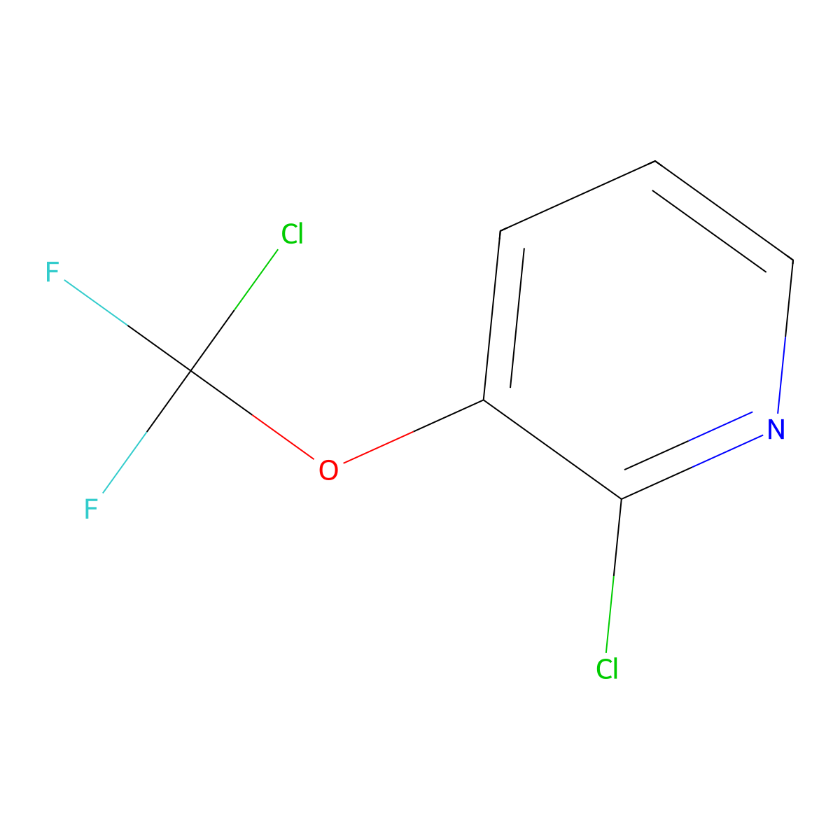 2-Chloro-3-(chlorodifluoromethoxy)pyridine molecular structure, CAS 2920140-79-8