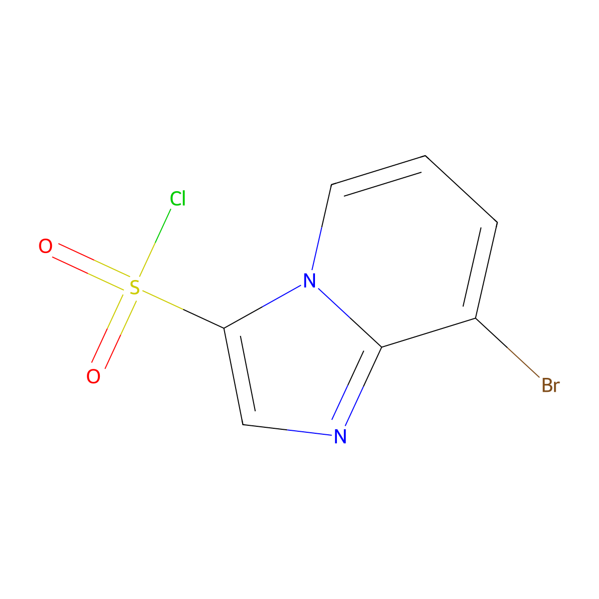 8-Bromoimidazo(1,2-a)pyridine-3-sulfonyl chloride molecular structure, CAS 2920142-05-6