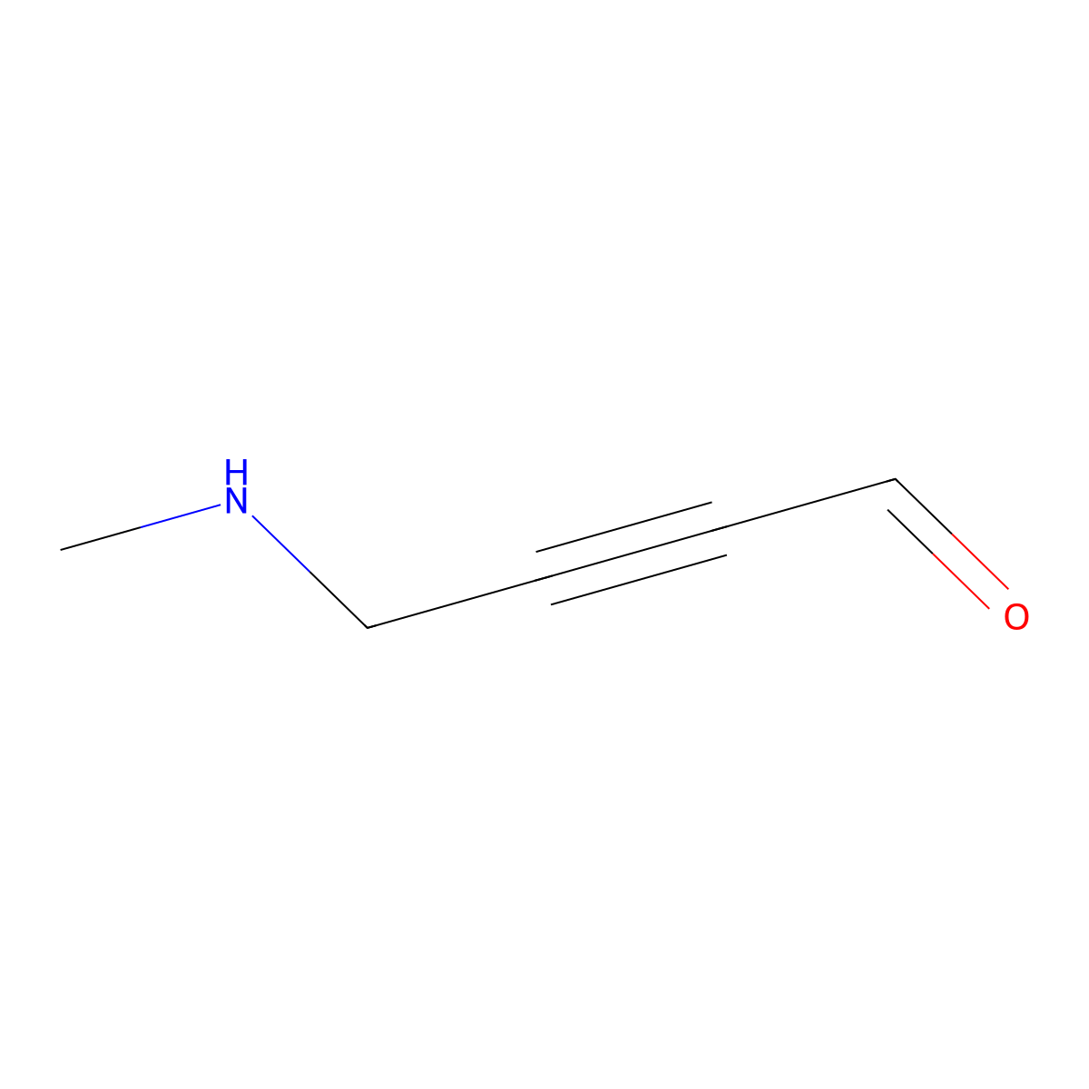 4-(Methylamino)but-2-ynal molecular structure, CAS 2920143-10-6
