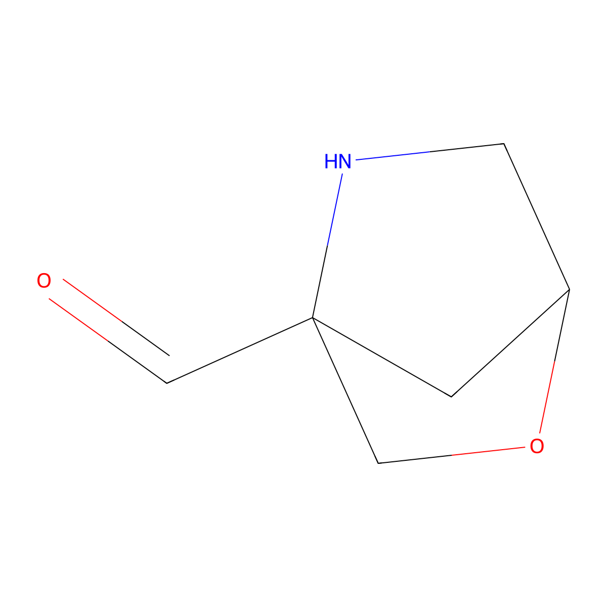 2-Oxa-5-azabicyclo[2.2.1]heptane-4-carbaldehyde molecular structure, CAS 2920143-40-2