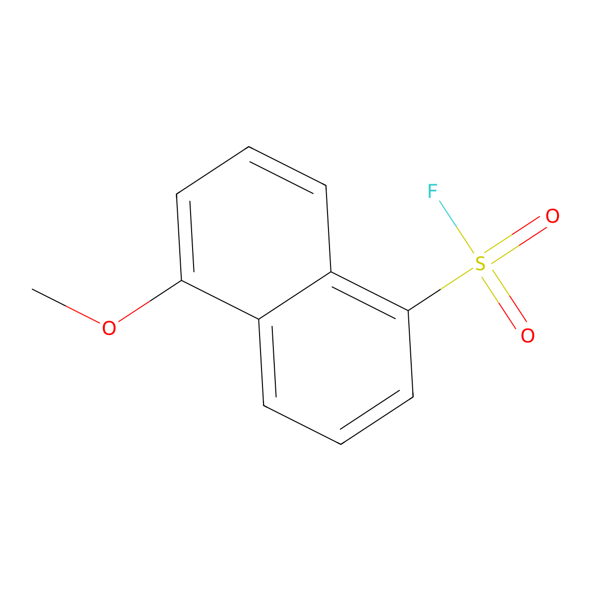 5-Methoxynaphthalene-1-sulfonyl fluoride molecular structure, CAS 2920145-07-7