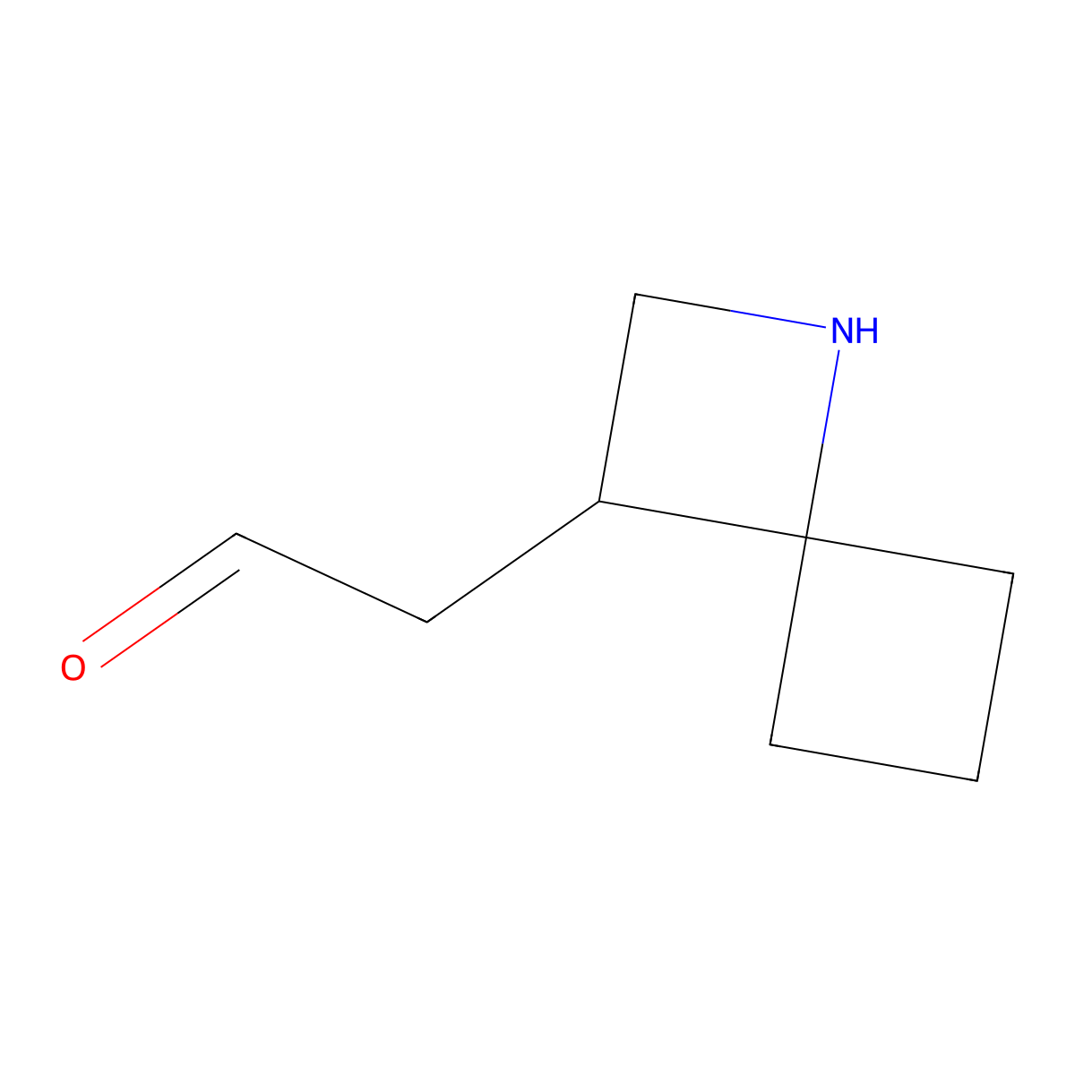 2-{1-Azaspiro[3.3]heptan-3-yl}acetaldehyde molecular structure, CAS 2920145-67-9