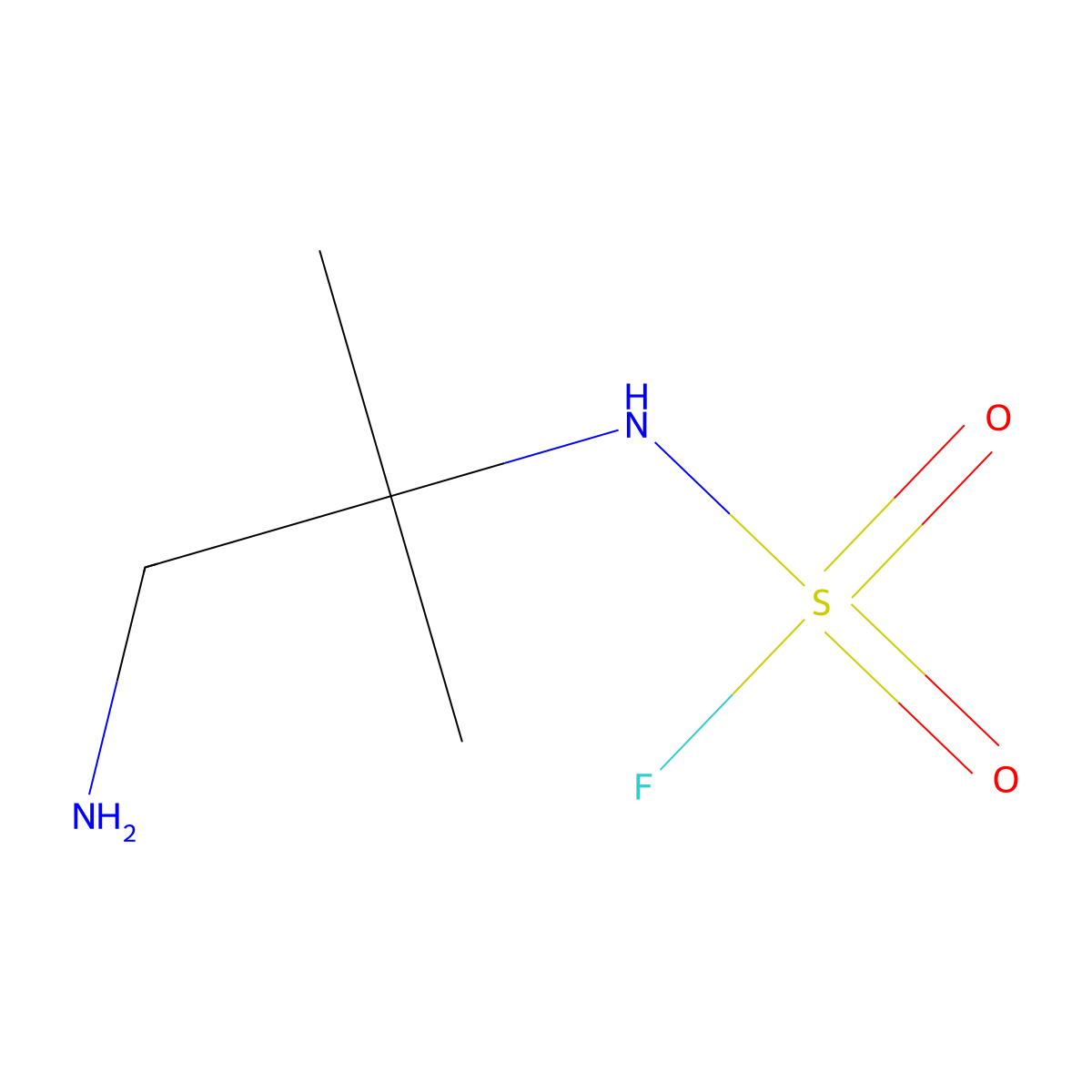 N-(1-amino-2-methylpropan-2-yl)sulfamoyl fluoride molecular structure, CAS 2920145-82-8
