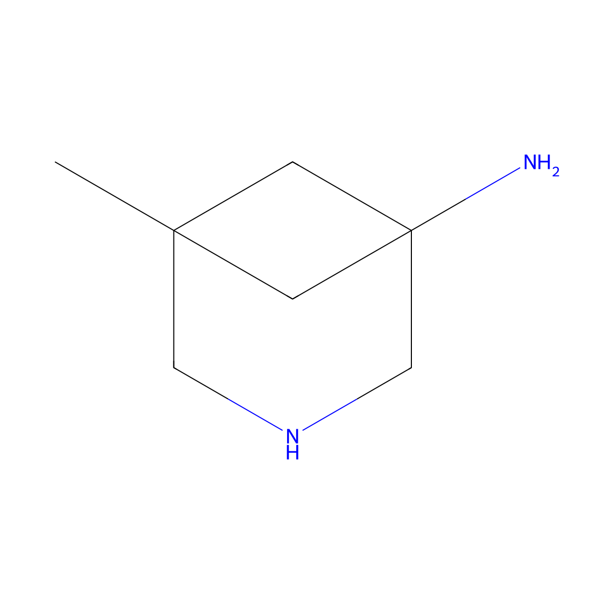 5-Methyl-3-azabicyclo[3.1.1]heptan-1-amine molecular structure, CAS 2920146-93-4