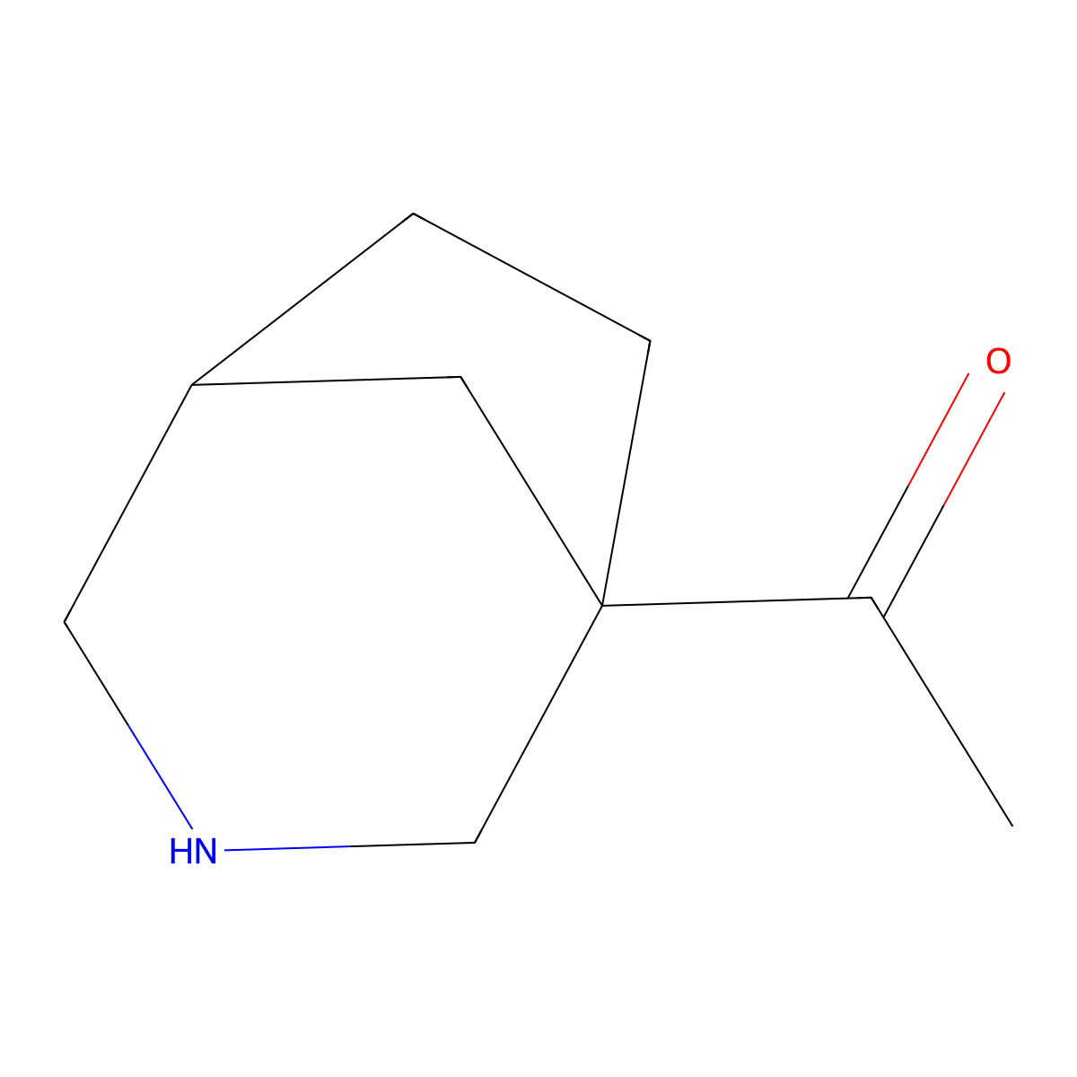 1-{3-Azabicyclo[3.2.1]octan-1-yl}ethan-1-one molecular structure, CAS 2920148-22-5