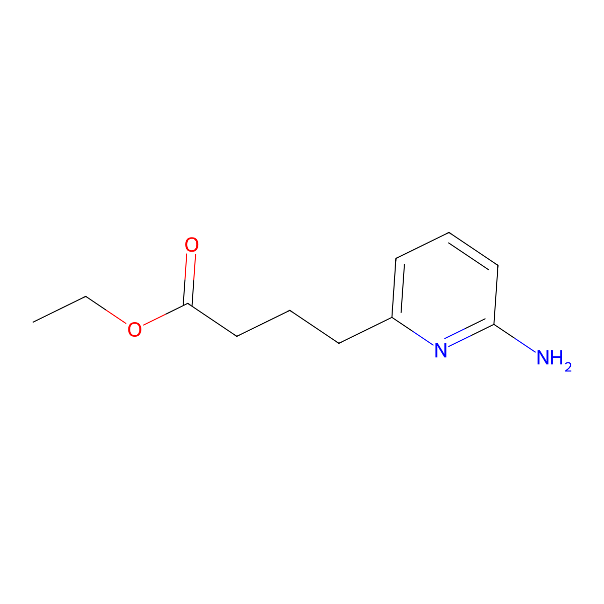 Ethyl 4-(6-aminopyridin-2-yl)butanoate molecular structure, CAS 2920148-78-1