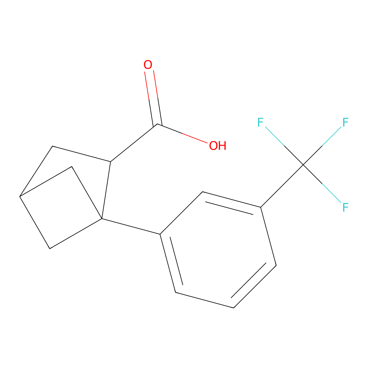 1-[3-(Trifluoromethyl)phenyl]bicyclo[2.1.1]hexane-2-carboxylic acid molecular structure, CAS 2920148-84-9