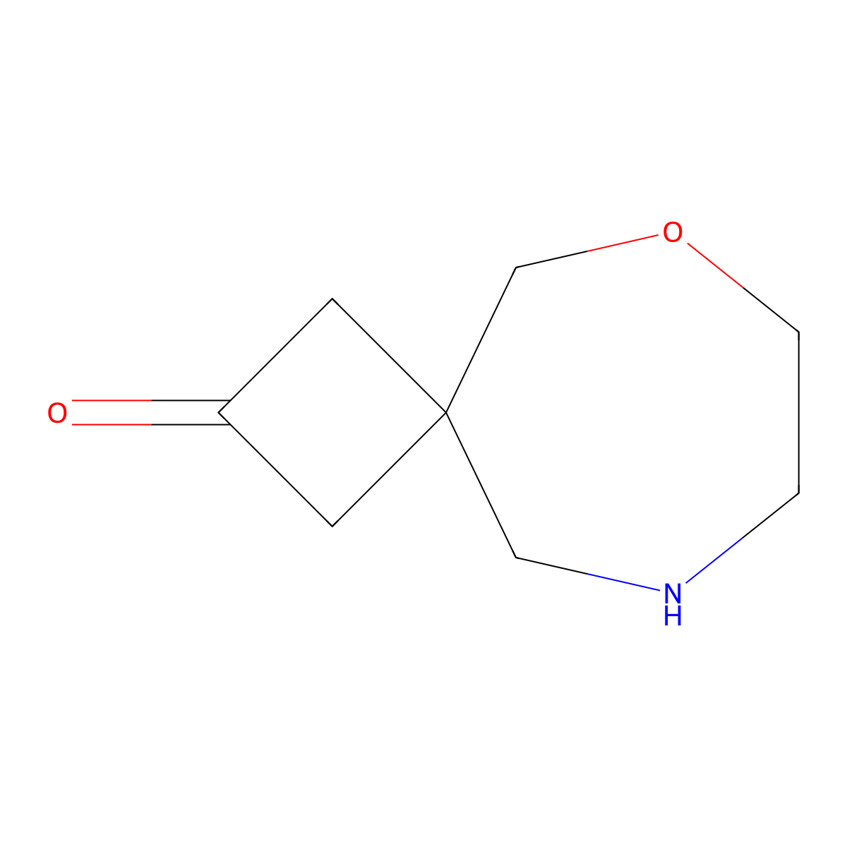 6-Oxa-9-azaspiro[3.6]decan-2-one molecular structure, CAS 2920149-17-1
