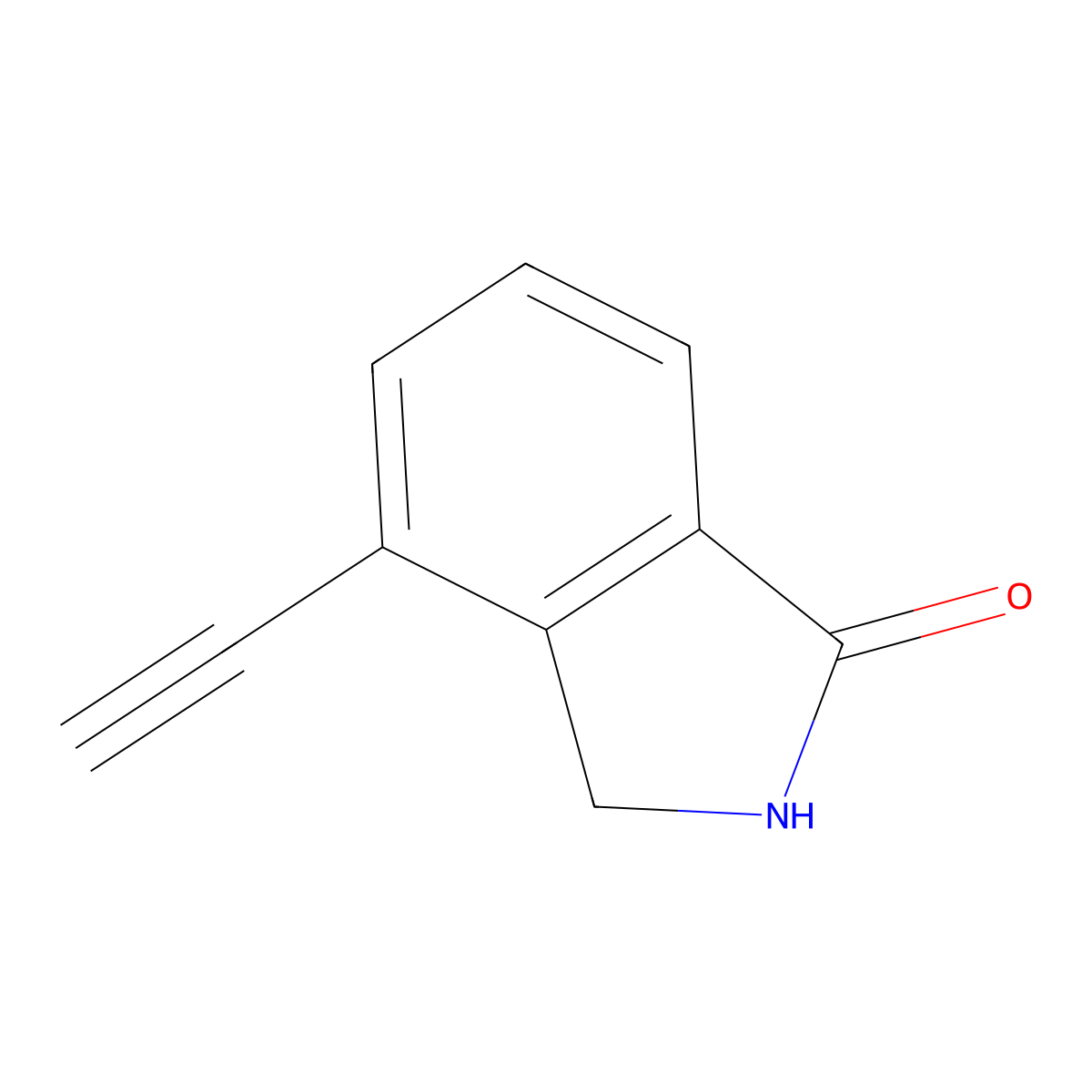 4-ethynyl-2,3-dihydro-1H-isoindol-1-one molecular structure, CAS 2920149-19-3