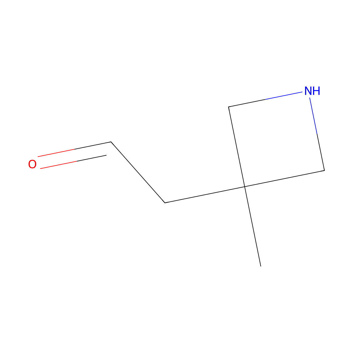 2-(3-Methylazetidin-3-yl)acetaldehyde molecular structure, CAS 2920149-30-8