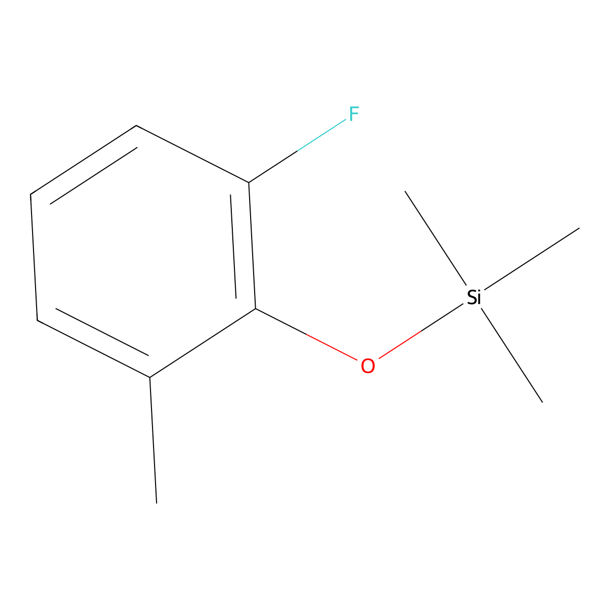 (2-Fluoro-6-methylphenoxy)trimethylsilane molecular structure, CAS 2920149-37-5