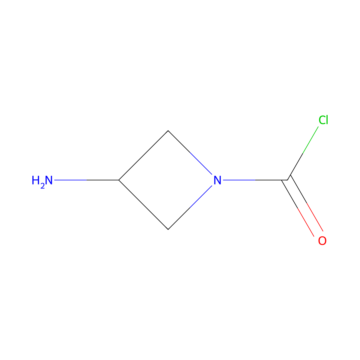 3-Aminoazetidine-1-carbonyl chloride molecular structure, CAS 2920149-99-9