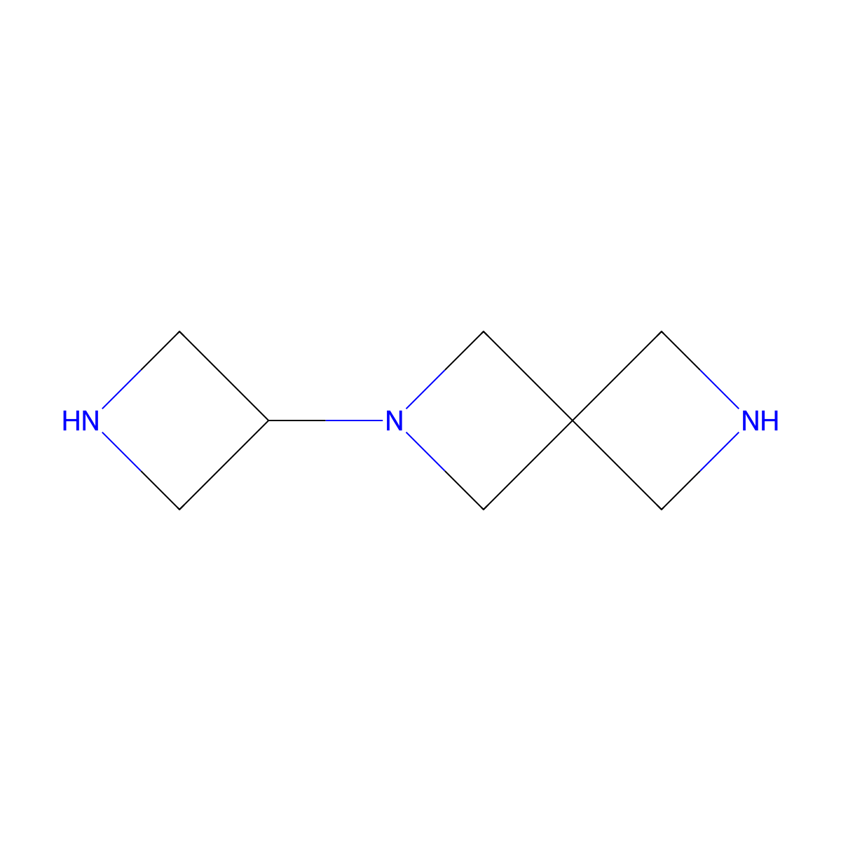 2-(Azetidin-3-yl)-2,6-diazaspiro[3.3]heptane molecular structure, CAS 2920150-20-3