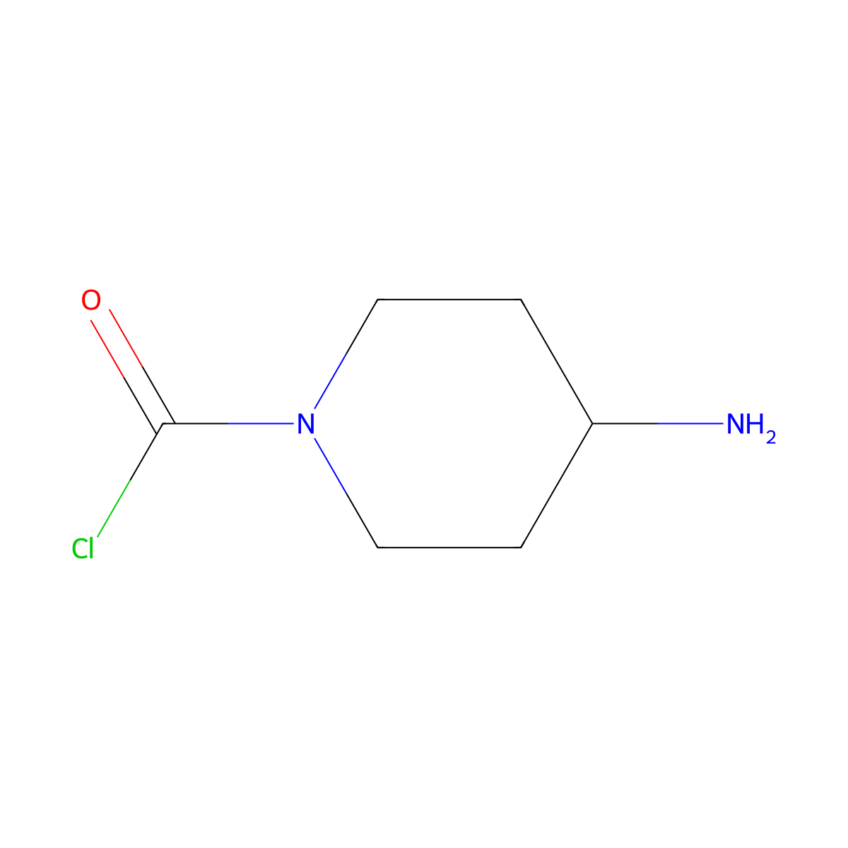 4-Aminopiperidine-1-carbonyl chloride molecular structure, CAS 2920150-82-7