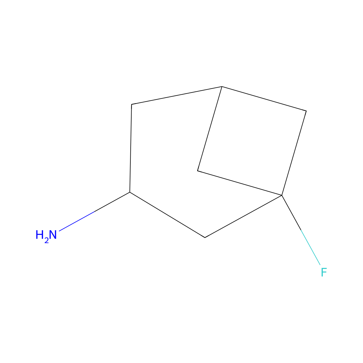1-Fluorobicyclo[3.1.1]heptan-3-amine molecular structure, CAS 2920151-70-6