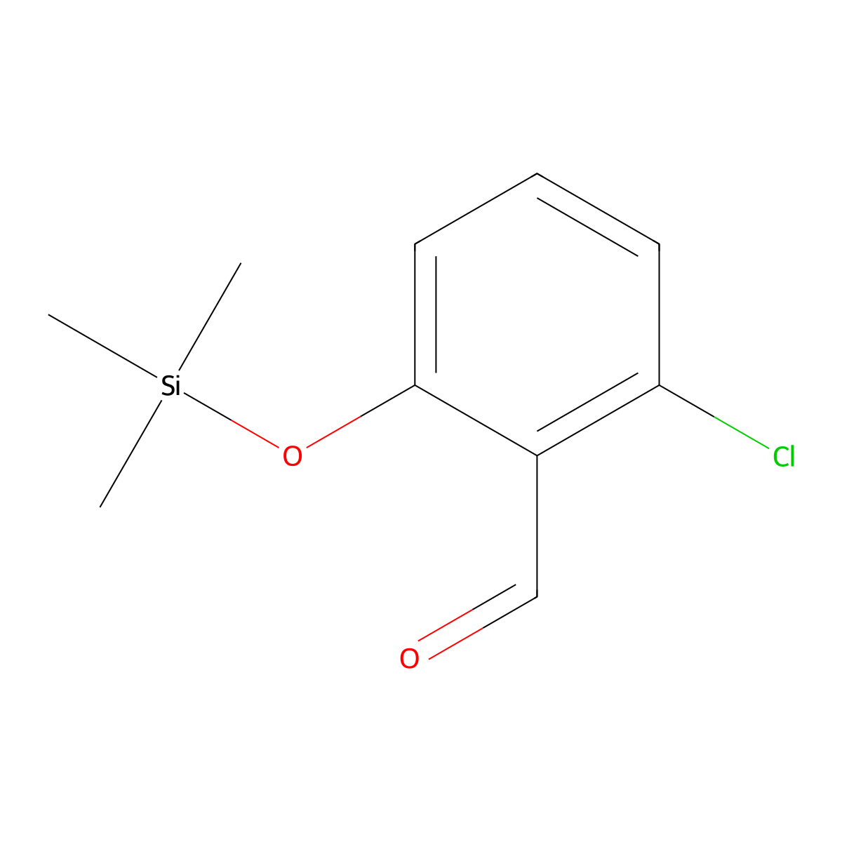 2-Chloro-6-[(trimethylsilyl)oxy]benzaldehyde molecular structure, CAS 2920152-17-4