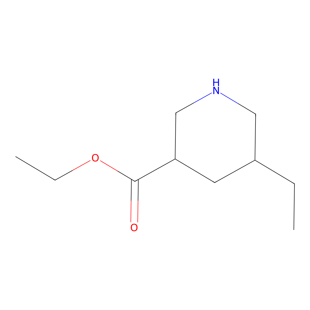Ethyl 5-ethylpiperidine-3-carboxylate molecular structure, CAS 2920153-12-2