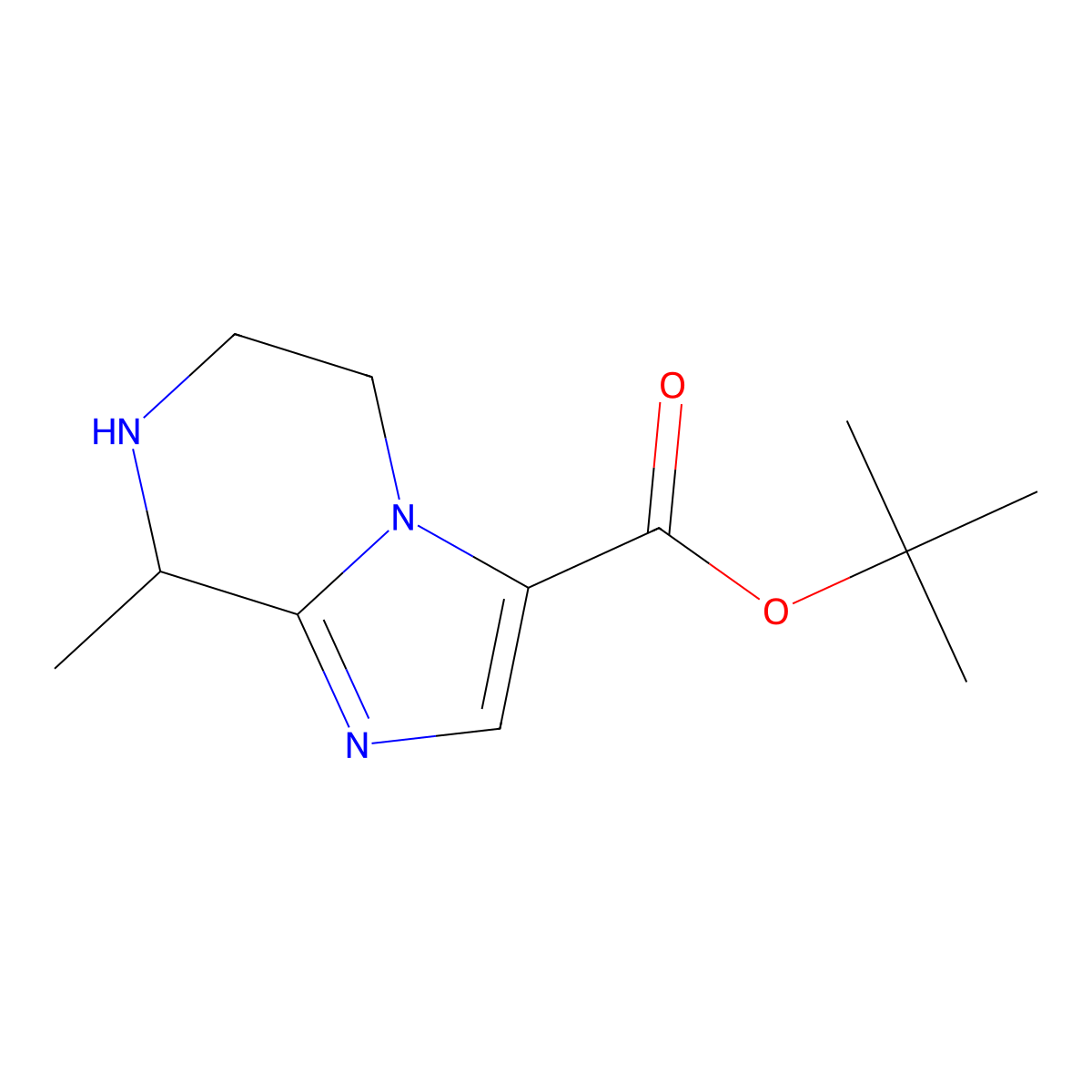 tert-butyl 8-methyl-5H,6H,7H,8H-imidazo[1,2-a]pyrazine-3-carboxylate molecular structure, CAS 2920153-15-5