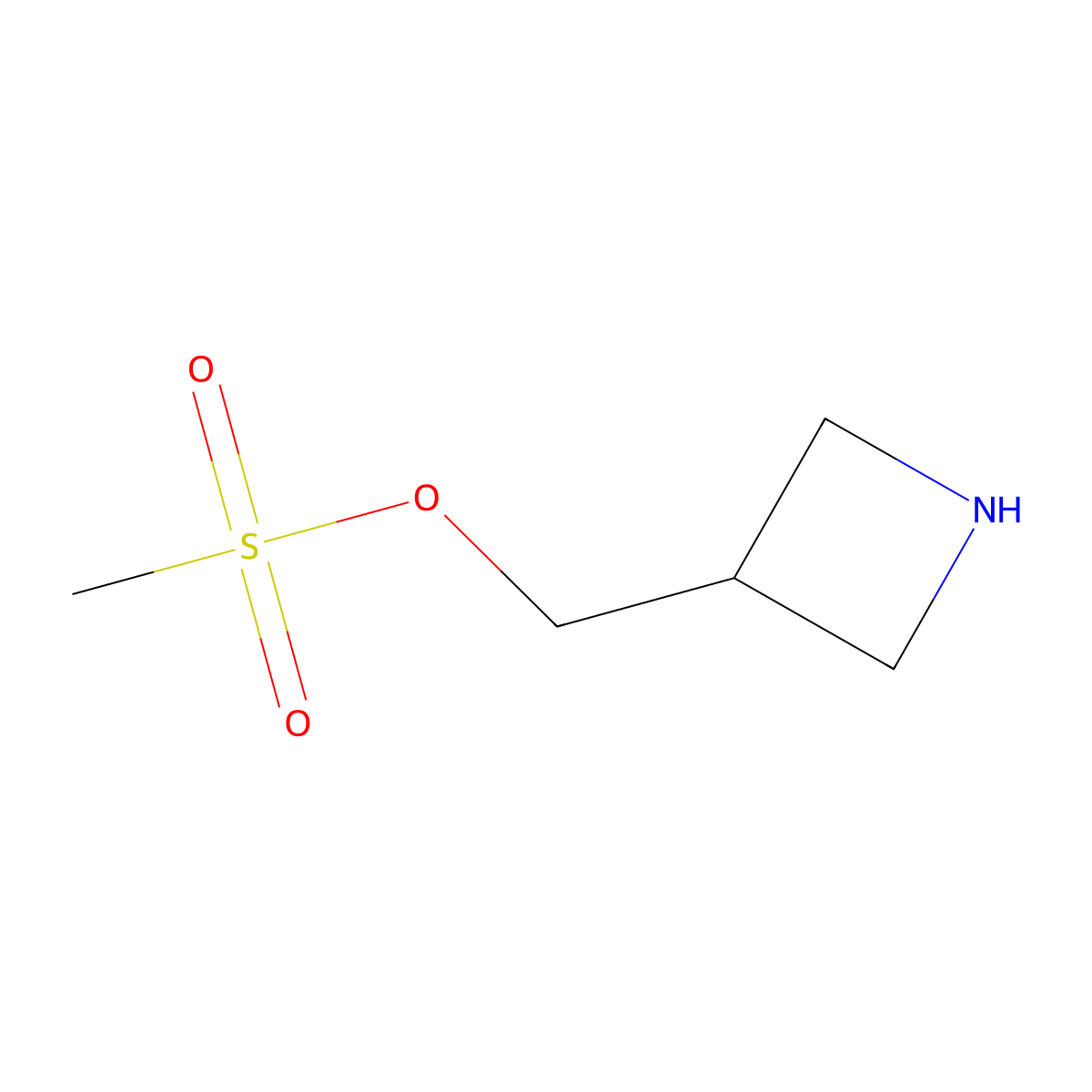 (Azetidin-3-yl)methyl methanesulfonate molecular structure, CAS 2920155-14-0