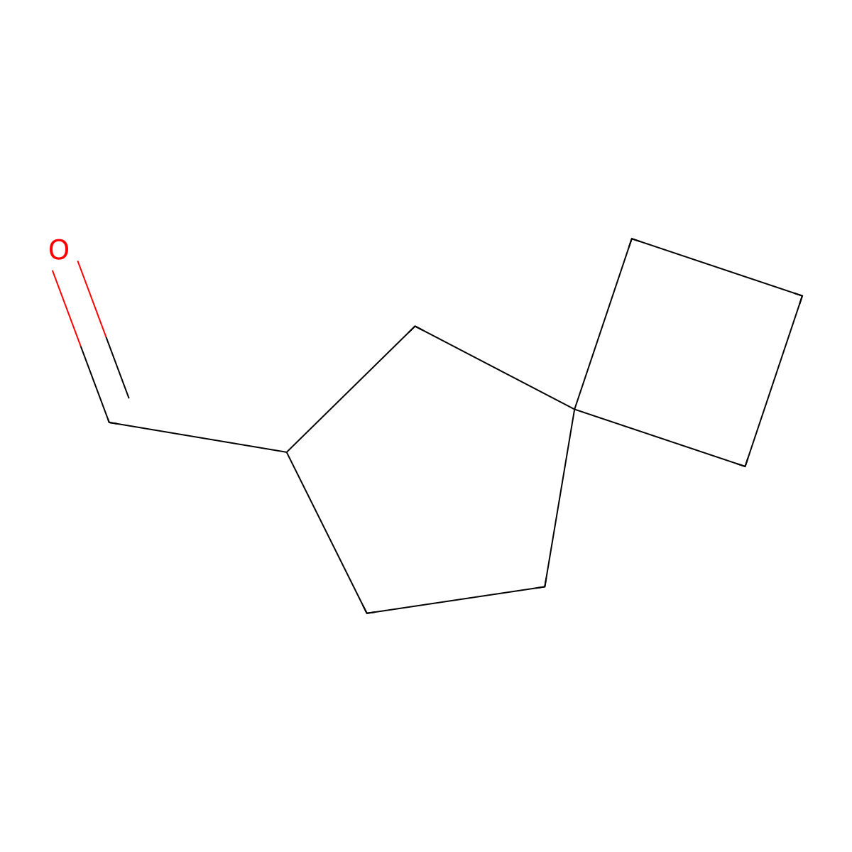 Spiro[3.4]octane-6-carbaldehyde molecular structure, CAS 2920155-48-0