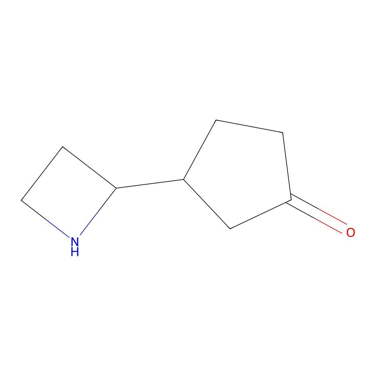 3-(Azetidin-2-yl)cyclopentan-1-one molecular structure, CAS 2920156-40-5