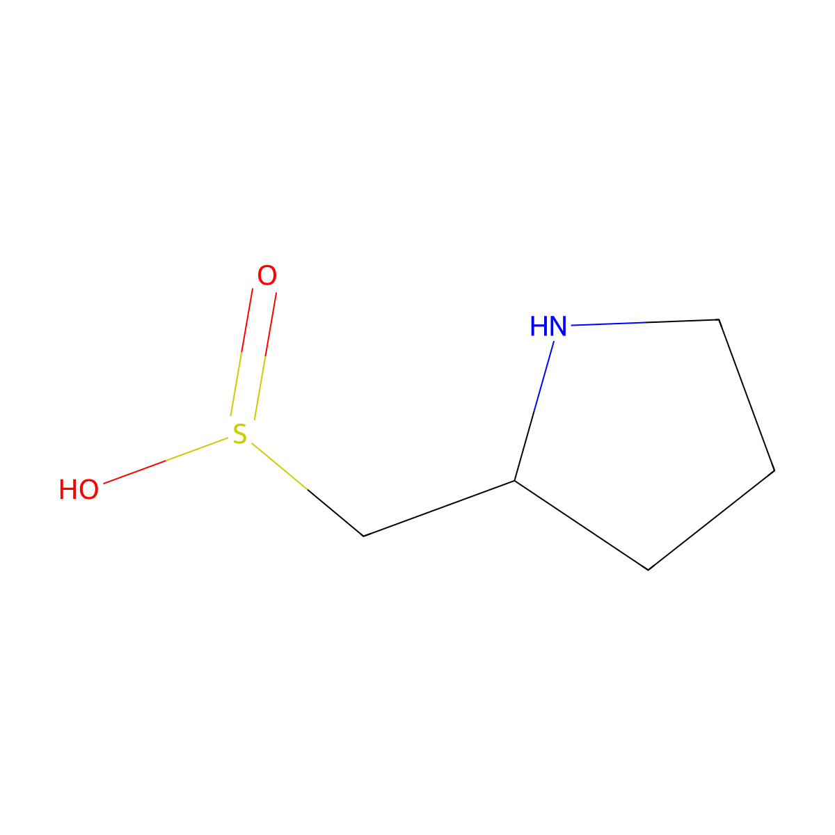 (Pyrrolidin-2-yl)methanesulfinic acid molecular structure, CAS 2920156-47-2