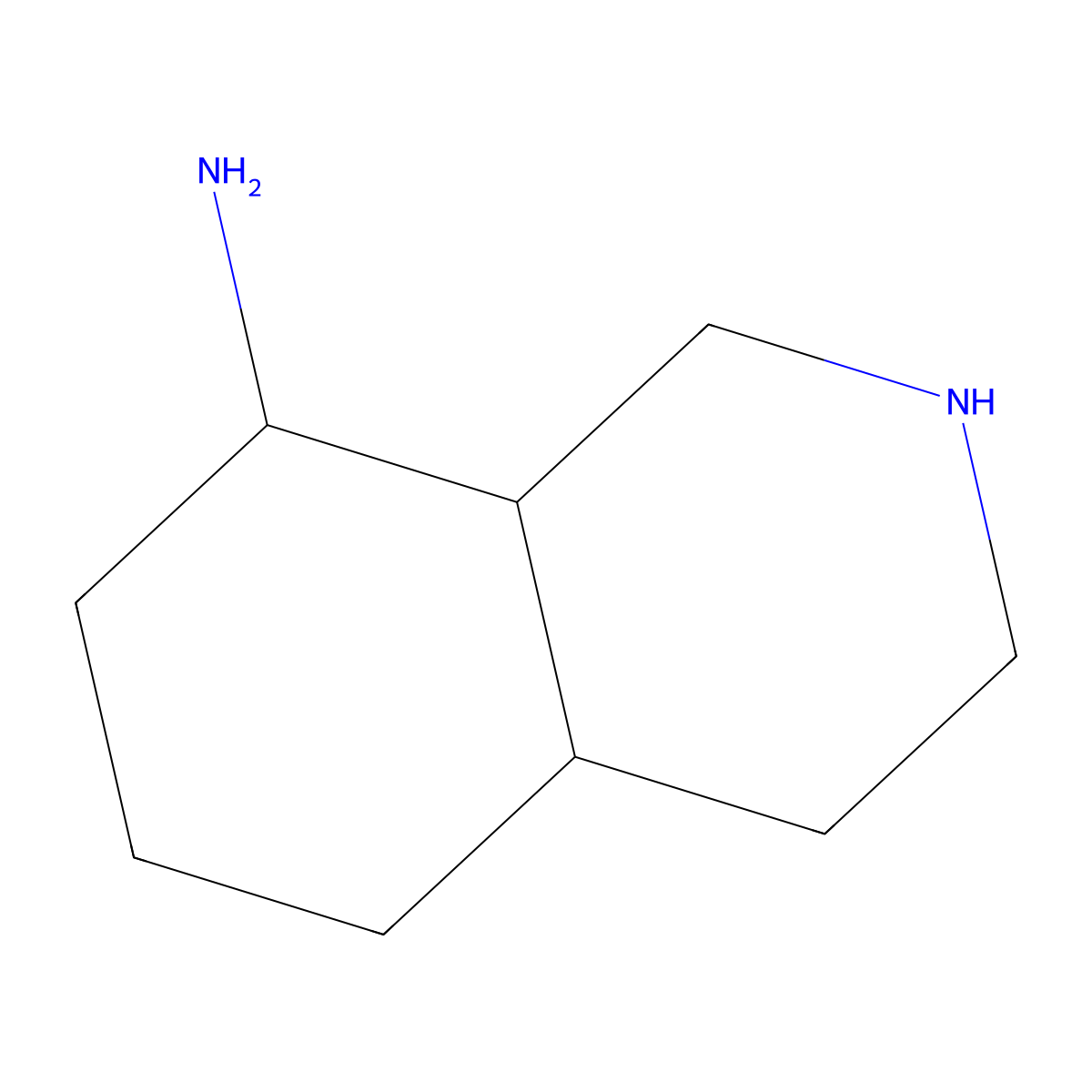 Decahydroisoquinolin-8-amine molecular structure, CAS 2920156-61-0
