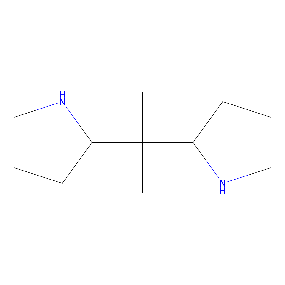 2-[2-(Pyrrolidin-2-yl)propan-2-yl]pyrrolidine molecular structure, CAS 2920156-91-6
