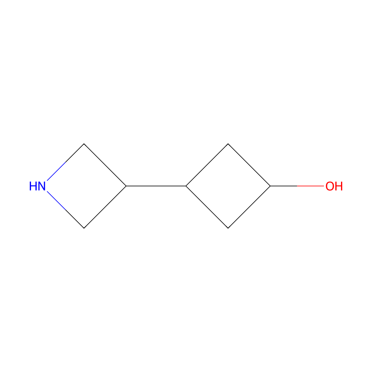 3-(Azetidin-3-yl)cyclobutan-1-ol molecular structure, CAS 2920157-78-2