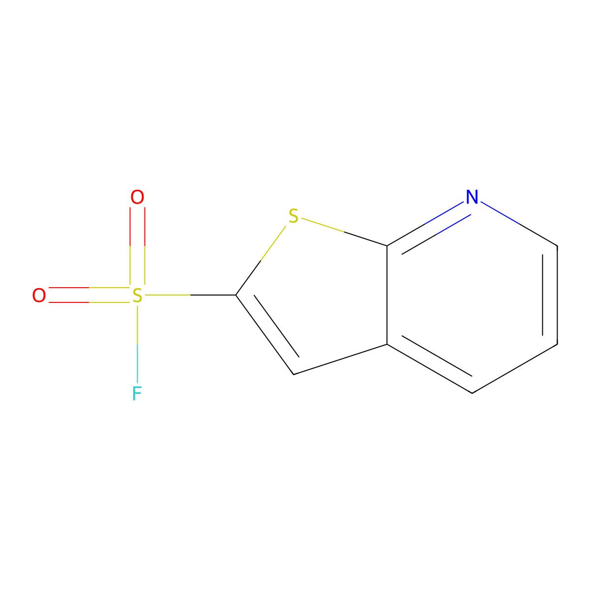 Thieno[2,3-b]pyridine-2-sulfonyl fluoride molecular structure, CAS 2920159-04-0