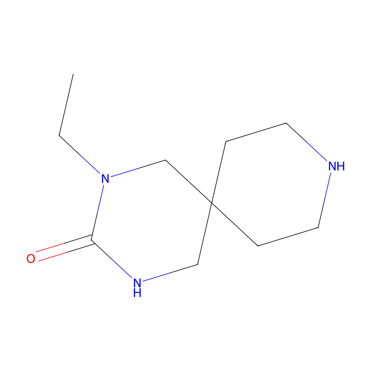 2-Ethyl-2,4,9-triazaspiro[5.5]undecan-3-one molecular structure, CAS 2920159-37-9